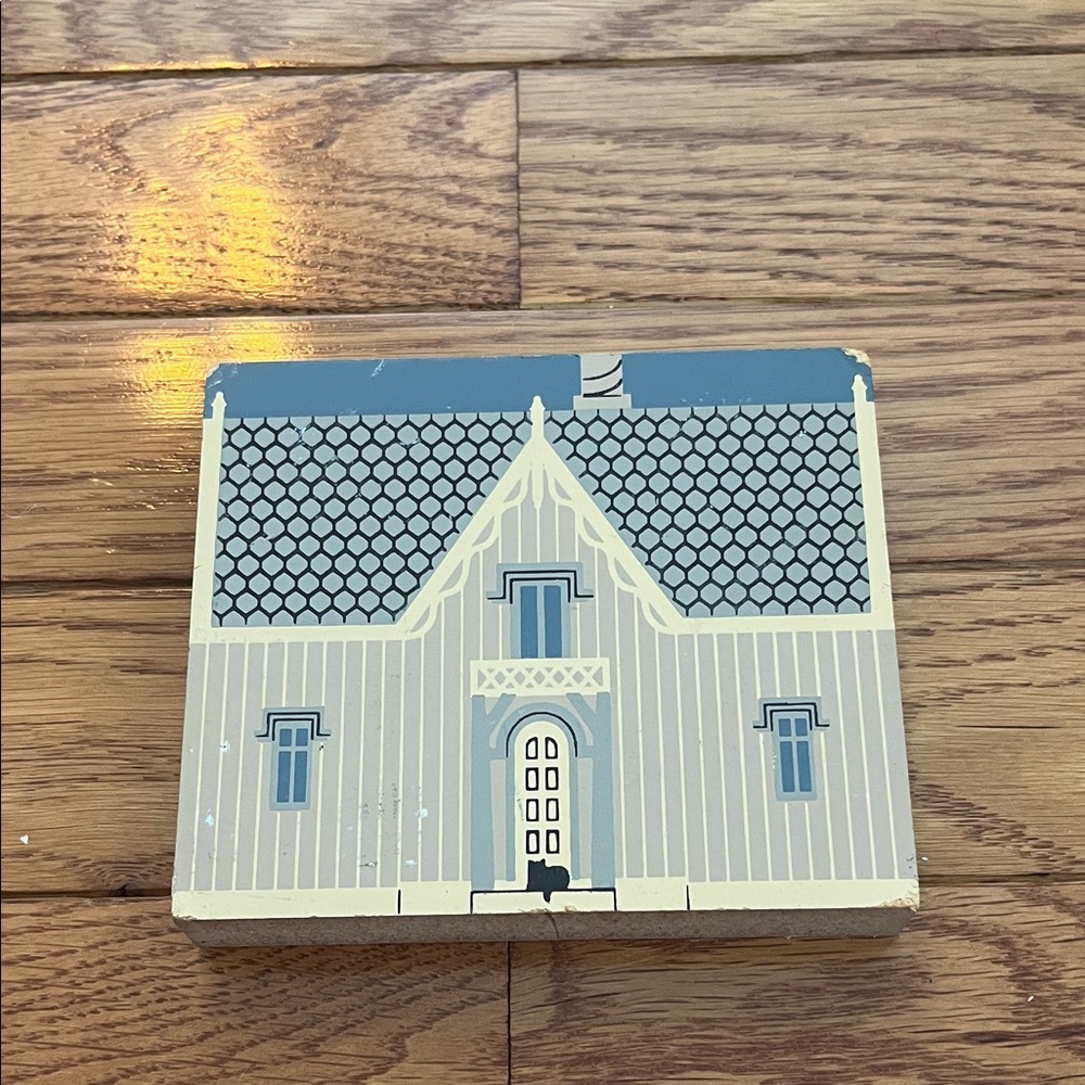 Vtg Cats Meow Village Faline Master Builders Blithewood Gatehouse 93 decor